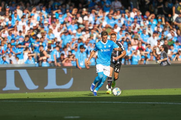 Serie A football match - 2025 26 Napoli vs. Udinese Miguel Gutierrez of SSC Napoli During the football match on May 24, 2026, valid for the Italian Serie A - 2025 26 championship in Naples at the Diego Armando Maradona Stadium between SSC Napoli and FC Udinese. Pictured: NAPOLI stadio Diego Armando Maradona CAMPANIA ITALIA Copyright: xFABIOxSASSO FPAxFabioxSassox 2L8A0057