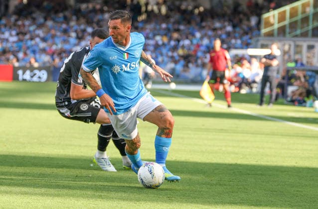 Serie A football match - 2025 26 Napoli vs. Udinese Matteo Politano of SSC Napoli During the football match on May 24, 2026, valid for the Italian Serie A - 2025 26 championship in Naples at the Diego Armando Maradona Stadium between SSC Napoli and FC Udinese. Pictured: NAPOLI stadio Diego Armando Maradona CAMPANIA ITALIA Copyright: xFABIOxSASSO FPAxFabioxSassox 2L8A0132