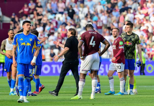 West Ham United v Leeds United, London, UK - 24 May 2026 Axel Disasi of West Ham United shows his disapointment after being relegated to the Championship after finishing below Tottenham Hotspur in the relagation battle during the Premier League match between West Ham United and Leeds United at The London Stadium, London on 24 May 2026. ( London The London Stadium London England Copyright: xAlanxStanford PPAUKx PPA-277334
