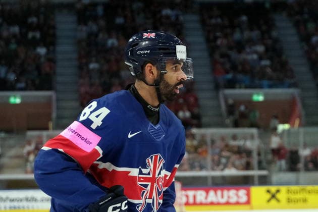IIHF - World Championship, WM, Weltmeisterschaft - Great Britain vs Latvija - Travis Brown Zurich Swiss Life Arena Zürich Schweiz Copyright: xSergioxBrunettix