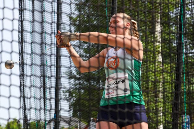 Fränkisch Crumbach on May 24, 2026 Hammer Throw Meeting in Fränkisch Crumbach , HAM Women, women A , age group from 2003 v l , Copyright: JoaquimxFerreira
