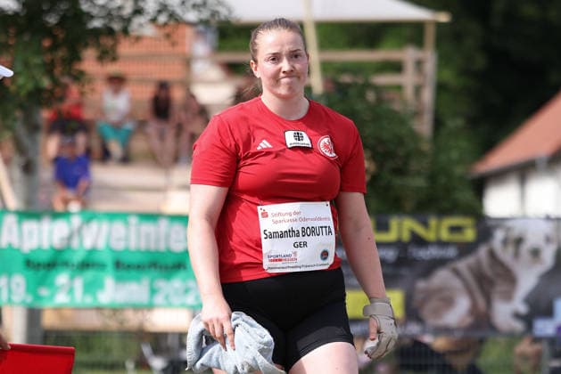 Fränkisch Crumbach on May 24, 2026 Hammer Throw Meeting in Fränkisch Crumbach , HAM Women, women A , age group from 2003 v l , Copyright: JoaquimxFerreira