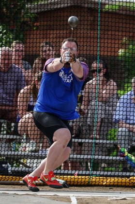Fränkisch Crumbach on May 24, 2026 Hammer Throw Meeting in Fränkisch Crumbach , HAM, Men A, age group from 2003 v l , BENNETT, Chris GBR Great Britain in action, in action, Copyright: JoaquimxFerreira