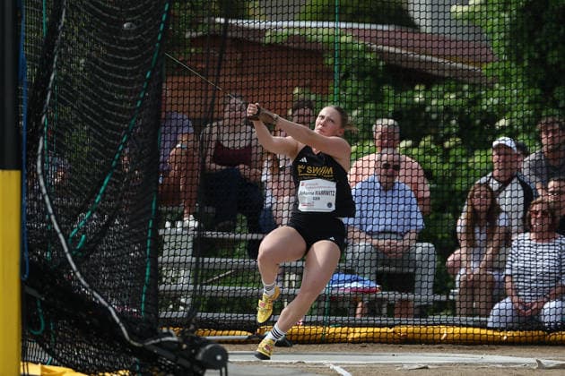 Fränkisch Crumbach on May 24, 2026 Hammer Throw Meeting in Fränkisch Crumbach , HAM Women, women A , age group from 2003 v l , MARRWITZ, Johanna GER LG Stadtwerke München in aktion, in action, Copyright: JoaquimxFerreira