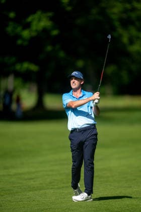 ANTWERP, BELGIUM - MAY 24: Renato Paratore of Italy plays his second shot from the fairway on the 17th hole during the final round of the Soudal Open at Rinkven International Golf Club on May 24, 2026 in Antwerp, Belgium. Credit: Andy Astfalck NurPhoto Belgium Copyright: xAndyxAstfalckx