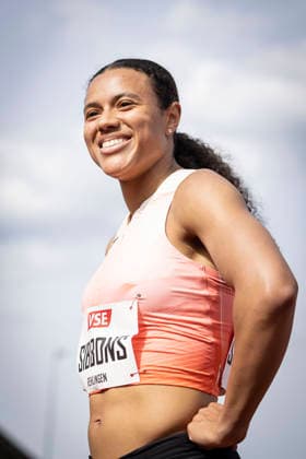 REHLINGEN , GERMANY - MAY 24: Aleeya Sibbons (GBR Großbritannien) during the 61. Internationales Pfingstsportfest on 24.05.2026 at the Bungertstadion in Rehlingen-Siersburg (Saarland Deutschland). Saarland Deutschland Copyright: xLeahxKohringx