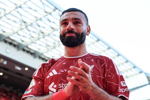 Liverpool s Mo Salah applauds the fans after the match Liverpool v Brentford, Premier League, Football, Anfield, Liverpool, UK - 24 May 2026Liverpool Anfield United Kingdom EDITORIAL USE ONLY No use with unauthorised audio, video, data, fixture lists, club league logos or live services. Online in-match use limited to 120 images, no video emulation. No use in betting, games or single club league player publications.  Copyright: xAlexxDodd Shutterstockx 16889846ar