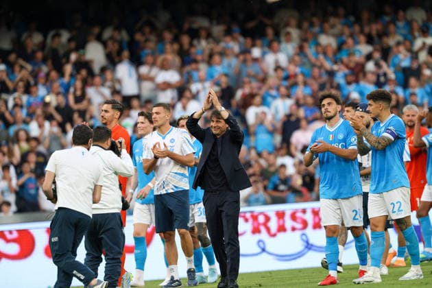 Serie A football match - 2025 26 Napoli vs. Udinese Antonio Conte Head Coach of SSC Napoli During the football match on May 24, 2026, valid for the Italian Serie A - 2025 26 championship in Naples at the Diego Armando Maradona Stadium between SSC Napoli and FC Udinese. Pictured: NAPOLI stadio Diego Armando Maradona CAMPANIA ITALIA Copyright: xFABIOxSASSO FPAxFabioxSassox 2L8A0641