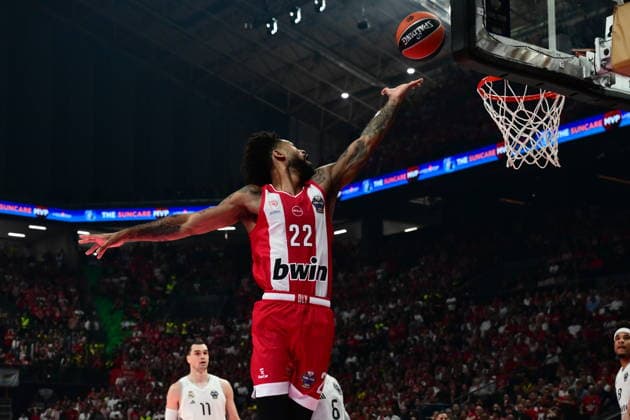 Olympiacos Piraeus v Real Madrid Euroleague Final Four Tyler Dorsey of Olympiacos during the Euroleague match, Final Four, Final game between Olympiacos Piraeus v Real Madrid played at ATHENS Telekom Center Athens Stadium on May 24nd 2026 in Athens Greece Athens Greece Basketball Copyright: xAgenciaxLOFx