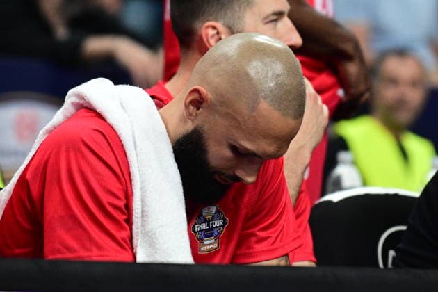 Olympiacos Piraeus v Real Madrid Euroleague Final Four Evan Fournier of Olympiacos during the Euroleague match, Final Four, Final game between Olympiacos Piraeus v Real Madrid played at ATHENS Telekom Center Athens Stadium on May 24nd 2026 in Athens Greece Athens Greece Basketball Copyright: xAgenciaxLOFx