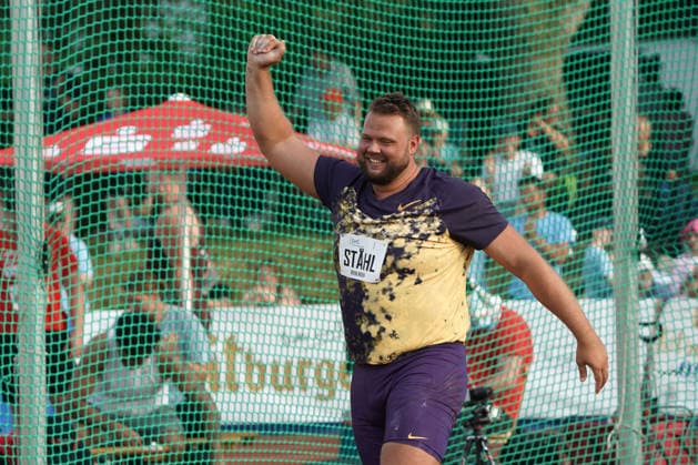 Rehlingen, Leichtathletik, athletics, Track and Field, 61 International Whitsun Sports Festival, 24 05 2026, Bungerstadion Rehlingen Siersburg, Discus Throw Men, Daniel Stahl, Sweden, Sweden, SWE
