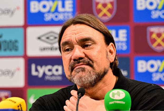 West Ham United v Leeds United, London, UK - 24 May 2026 Manager Daniel Farke of Leeds United during the press conference, PK, Pressekonferenz after the Premier League match between West Ham United and Leeds United at The London Stadium, London on 24 May 2026. ( London The London Stadium London England Copyright: xAlanxStanford PPAUKx PPA-277360