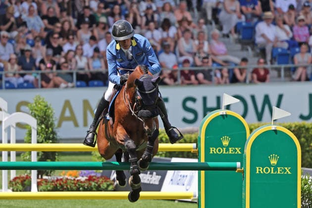 Christian Ahlmann GER with horse Untouched LB , Rolex Grand Slam of Show Jumping, show jumping competition with two rounds and jump-off , World Equestrian Festival, TSCHIO Aachen 2026, TSCHIO instead of CHIO 2026, Aachener Soers, May 22 to 24, 2026, equestrian sport, May 24, 2026, Aachener Soers Germany
