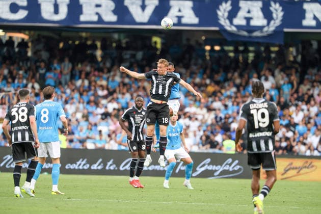 May 24, 2026, Napoli, Campania, ITALIA: During the football match on May 24, 2026, valid for the Italian Serie A - 2025 26 championship in Naples at the Diego Armando Maradona Stadium between SSC Napoli and FC Udinese..Pictured: Serie A Football Match - 2025 26 Napoli Vs. Udinese  - ZUMAs236 20260524_aap_s236_063 Copyright: xFabioxSassox