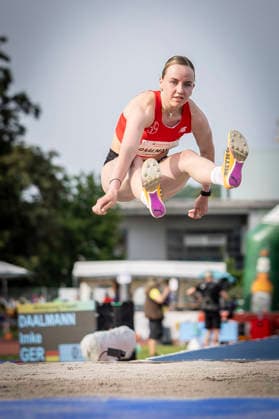 REHLINGEN , GERMANY - MAY 24: Imke Daalmann (GER TSV Bayer o4 Leverkusen) during the 61. Internationales Pfingstsportfest on 24.05.2026 at the Bungertstadion in Rehlingen-Siersburg (Saarland Deutschland). Saarland Deutschland Copyright: xLeahxKohringx