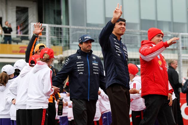 F1 Grand Prix of Canada - Drivers Parade MONTREAL, QUEBEC - MAY 24 : Carlos Sainz of Spain and Williams F1 team, Alexander Albon of Thailand and Williams F1 team and Charles Leclerc of Monaco and Ferrari F1 team attend the drivers parade prior to the F1 Grand Prix of Canada at Circuit Gilles Villeneuve in Montreal, Quebec, Canada on May 24, 2026. Mert Alper Dervis Anadolu Quebec Canada. Editorial use only. Please get in touch for any other usage.  Copyright: x2026xAnadoluxMertxAlperxDervisx