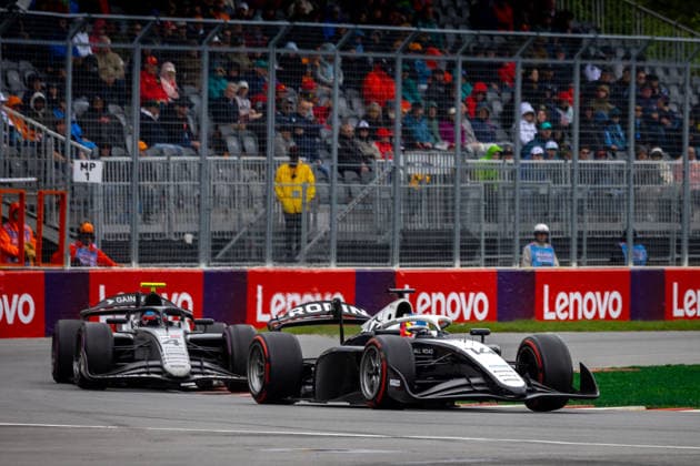 AUTO - FORMULA 2 2026 - MONTREAL 14 STENSHORNE Martinus (nor), Rodin Motorsport, Dallara F2 2024, 04 HERTA Colton (usa), Hitech TGR, Dallara F2 2024, action during the 3rd round of the 2026 FIA Formula 2 Championship from May 22 to 24, 2026 on the Circuit Gilles Villeneuve, in MontrÃ al, Canada - MontrÃ alCanada  Copyright: xDiederikxvanxderxLaanx