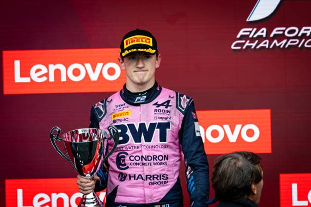 AUTO - FORMULA 2 2026 - MONTREAL DUNNE Alex (irl), Rodin Motorsport, Dallara F2 2024, portrait, podium during the 3rd round of the 2026 FIA Formula 2 Championship from May 22 to 24, 2026 on the Circuit Gilles Villeneuve, in MontrÃ al, Canada - MontrÃ alCanada  Copyright: xDiederikxvanxderxLaanx
