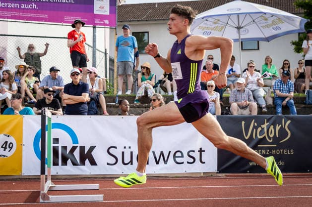 REHLINGEN , GERMANY - MAY 24: Owe Fischer-Breiholz (GER Königsteiner LV) during the 61. Internationales Pfingstsportfest on 24.05.2026 at the Bungertstadion in Rehlingen-Siersburg (Saarland Deutschland). Saarland Deutschland Copyright: xLeahxKohringx