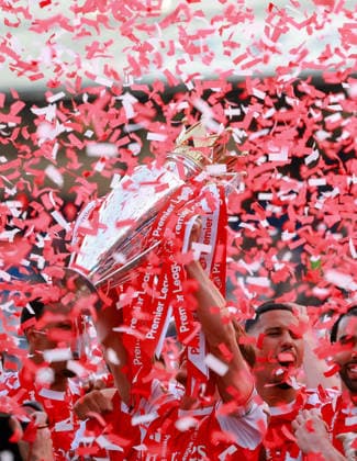 Premier League 2025 26&xA;Crystal Palace v Arsenal &xA;Selhurst Park Stadium&xA;24.05.2026 Arsenal players celebrate winning the Premier League at the end of the match &xA;&xA;Premier League 2025 26&xA;Crystal Palace v Arsenal &xA;Selhurst Park Stadium&xA;24.05.2026&xA; &xA;&xA;Photograph By Marc Aspland The Times&xA;  Copyright: xThexTimesx NINTCHDBPICT001083639576