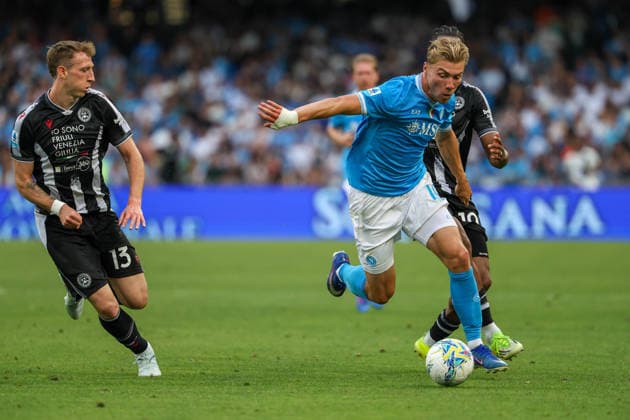 May 24, 2026, Napoli, Campania, ITALIA: Rasmus Hojlund of SSC Napoli During the football match on May 24, 2026, valid for the Italian Serie A - 2025 26 championship in Naples at the Diego Armando Maradona Stadium between SSC Napoli and FC Udinese..Pictured: Napoli ITALIA - ZUMAs236 20260524_aap_s236_058 Copyright: xFabioxSassox