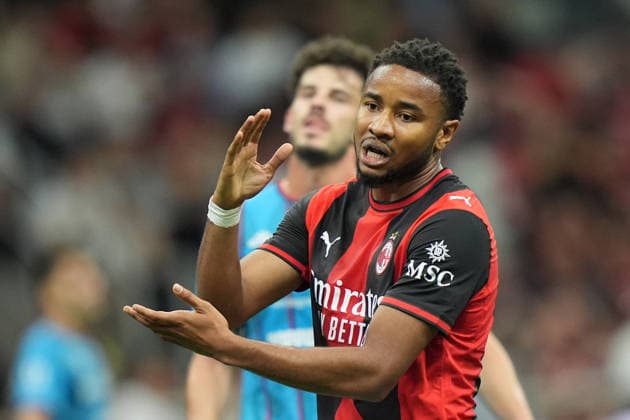 AC Milan s Christopher Nkunku during the Serie A soccer match between Milan and Cagliari at the San Siro Stadium in Milan , north Italy - Saturday , May 24 , 2026. - Soccer .  Copyright: xSpada LaPressex
