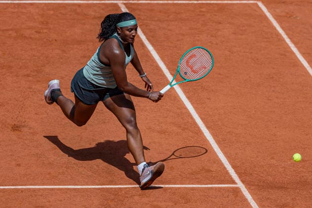 2026 French Open - Day One Hailey Baptiste returns the ball against Barbora Krejcikova at the Roland Garros Grand Slam Tournament on May 24, 2026, in Paris, France. Paris France  Copyright: xRobertxSzaniszlox originalFilename:szaniszlo-notitle260524_npA7q.jpg