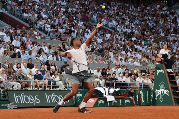 TENNIS : Roland Garros 2026 - 24 05 2026 Giovanni Mpetshi Perricard (FRA) Vs Novak Djokovic (SRB) ParisFrance  Copyright: xMichaelxBaucherx