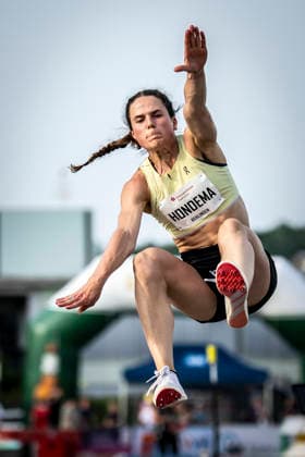 REHLINGEN , GERMANY - MAY 24: Pauline Hondema (NED Niederlande), long jump women during the 61. Internationales Pfingstsportfest on 24.05.2026 at the Bungertstadion in Rehlingen-Siersburg (Saarland Deutschland). Saarland Deutschland Copyright: xAxelxKohringx