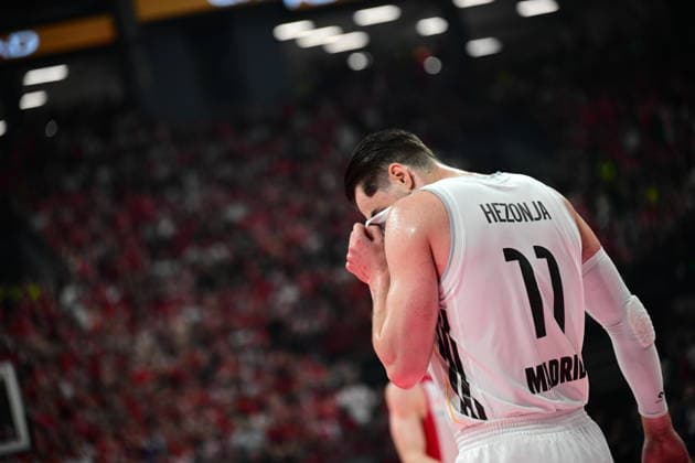 Olympiacos Piraeus v Real Madrid Euroleague Final Four Mario Hezonja of Real Madrid during the Euroleague match, Final Four, Final game between Olympiacos Piraeus v Real Madrid played at ATHENS Telekom Center Athens Stadium on May 24nd 2026 in Athens Greece Athens Greece Basketball Copyright: xAgenciaxLOFx