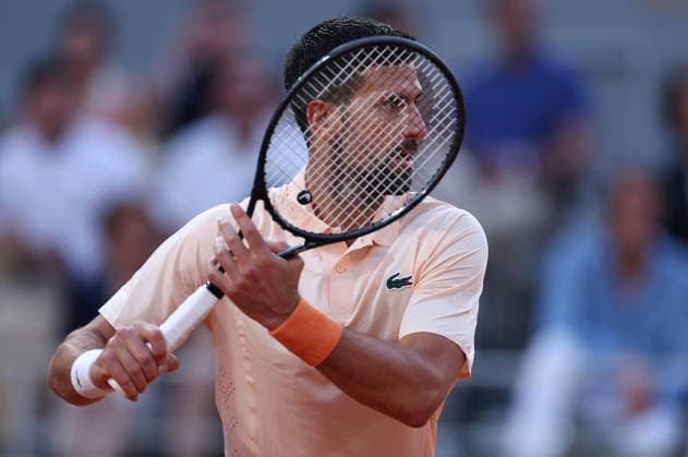 Novak Djokovic of Serbia in action French Open Tennis, Day One, Tennis, Roland Garros, Paris, France - 24 May 2026Paris Roland Garros France EDITORIAL USE ONLY No use with unauthorised audio, video, data, fixture lists, club league logos or live services. Online in-match use limited to 120 images, no video emulation. No use in betting, games or single club league player publications.  Copyright: xEllaxLing Shutterstockx 16889886k