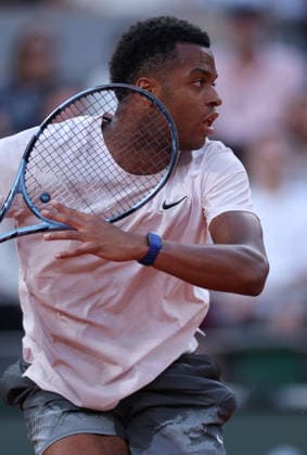 Giovanni Mpetshi Perricard of France in action French Open Tennis, Day One, Tennis, Roland Garros, Paris, France - 24 May 2026Paris Roland Garros France EDITORIAL USE ONLY No use with unauthorised audio, video, data, fixture lists, club league logos or live services. Online in-match use limited to 120 images, no video emulation. No use in betting, games or single club league player publications.  Copyright: xEllaxLing Shutterstockx 16889886f