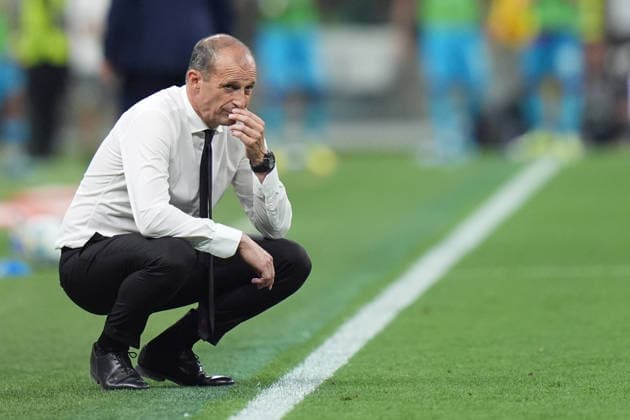 AC Milan™s head coach Massimiliano Allegri during the Serie A soccer match between Milan and Cagliari at the San Siro Stadium in Milan , north Italy - Saturday , May 24 , 2026. - Soccer .  Copyright: xSpada LaPressex