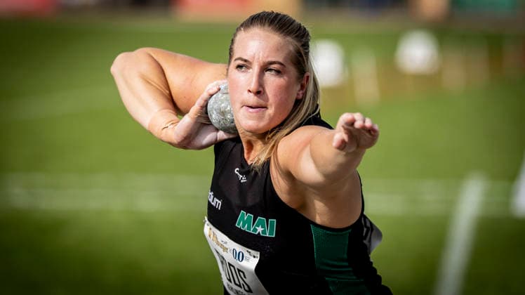 REHLINGEN , GERMANY - MAY 24: Shot putter Fanny Roos (SWE Sweden) during the 61. Internationales Pfingstsportfest on 24.05.2026 at the Bungertstadion in Rehlingen-Siersburg (Saarland Deutschland). Saarland Deutschland Copyright: xAxelxKohringx