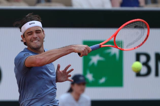 Internationaux de Roland Garros. Match du 24 mai. INTERNATIONAUX DE ROLAND GARROS.TAYLOR FRITZ 456734 2026-05-24 Paris France  Copyright: xPatrickxBorenx xStarfacex STAR_456734_061