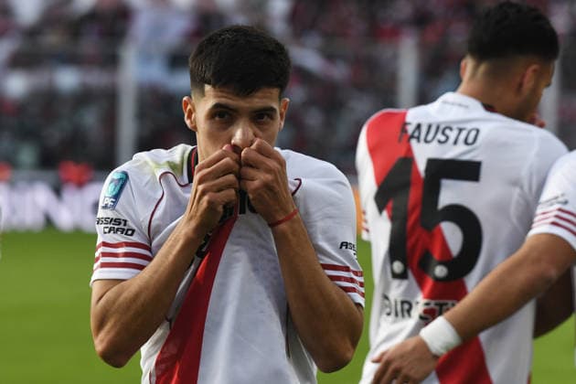 River Plate v Belgrano - Final: Torneo Apertura 2026 Tomas Galvan of River Plate celebrates his goal during the match between River Plate and Belgrano at Estadio Mario Alberto Kempes, Argentina, on May 24. Cordoba Argentina  Copyright: xFedericoxPerettix originalFilename:peretti-riverpla260524_npRWD.jpg