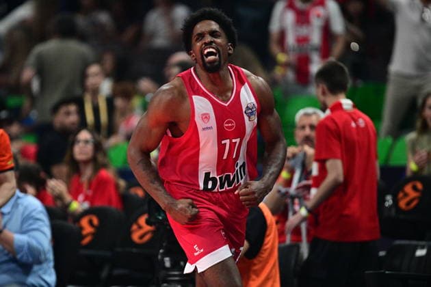 Olympiacos Piraeus v Real Madrid Euroleague Final Four Shaquielle Mckissic of Olympiacos during the Euroleague match, Final Four, Final game between Olympiacos Piraeus v Real Madrid played at ATHENS Telekom Center Athens Stadium on May 24nd 2026 in Athens Greece Athens Greece Basketball Copyright: xAgenciaxLOFx