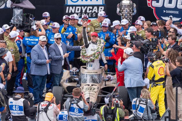 Motorsport, IndyCar, Indy 500 in Indianapolis, Winner Felix Rosenqvist