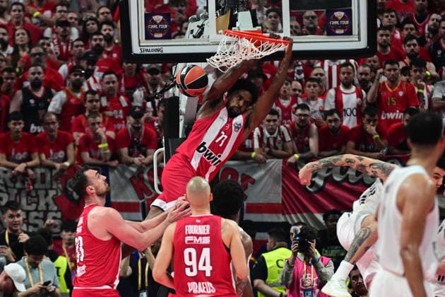 Olympiacos Piraeus v Real Madrid Euroleague Final Four Shaquielle Mckissic of Olympiacos during the Euroleague match, Final Four, Final game between Olympiacos Piraeus v Real Madrid played at ATHENS Telekom Center Athens Stadium on May 24nd 2026 in Athens Greece Athens Greece Basketball Copyright: xAgenciaxLOFx