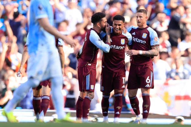 Manchester City v Aston Villa, Premier League Ollie Watkins (11) of Aston Villa celebrates scoring to make it 1-2 during the Premier League match between Manchester City and Aston Villa at the Etihad Stadium, Manchester, UK on 24 May 2026. Manchester Etihad Stadium Manchester UK Editorial use only DataCo restrictions apply See www.football-dataco.com , Copyright: xConorxMolloyx PSI-24291-0098