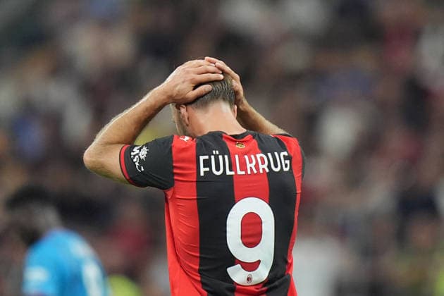 AC Milan™s Niclas Fullkrug during the Serie A soccer match between Milan and Cagliari at the San Siro Stadium in Milan , north Italy - Saturday , May 24 , 2026. - Soccer .  Copyright: xSpada LaPressex