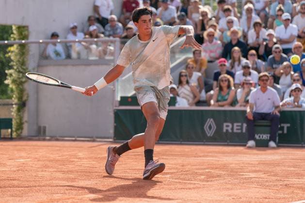 2026-05-24 2026 French Open - Day One PARIS, FRANCE - MAY 24: Federico Cina of Italy during Day One of the 2026 French Open at Roland Garros on May 24, 2026 in Paris, France. (Photo by Marleen Fouchier BSR Agency) Paris France Content not available for redistribution in The Netherlands directly or indirectly through any third parties. Copyright: xBSRxAgencyx