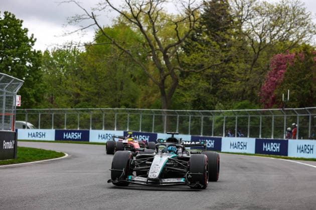 F1 - CANADIAN GRAND PRIX 2026 63 RUSSELL George (gbr), Mercedes AMG F1 Team W17, action during the Formula 1 Grand Prix du Canada 2026, 5th round of the 2026 Formula One World Championship, WM, Weltmeisterschaft from May 22 to 24, 2026 on the Circuit Gilles Villeneuve, in MontrÃ al, Canada - MontrÃ alCanada  Copyright: xDPPIx