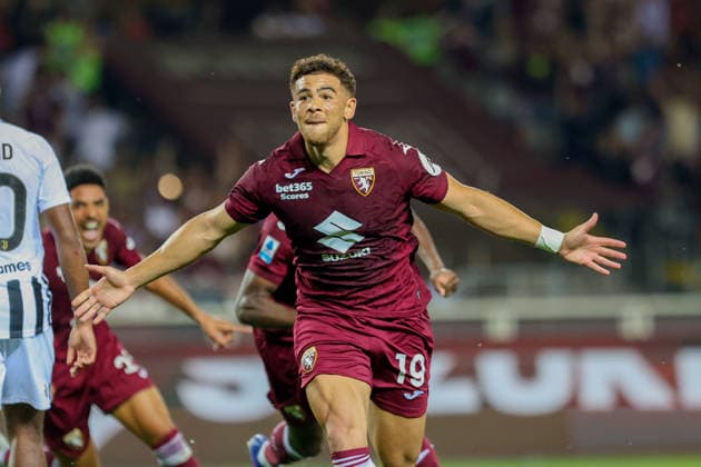 Torino™s Che Adams celebrates after scoring a goal for his team during the Serie A soccer match between Torino and Juventus at the Olimpic Stadium in Turin, Italy - Sunday, May 24, 2026. - Soccer .  Copyright: xTanoxPecoraro LaPressex