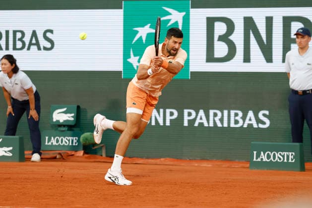 May 24, 2026, Paris, Paris, France: Novak DJOKOVIC (SRB) in action during the tennis Grand Slam of Roland Garros 2026, at Roland Garros Stadium - on May 24 2026 .Paris - France Paris France - ZUMAb253 20260524_zsp_b253_013 Copyright: xLoicxBaratouxx