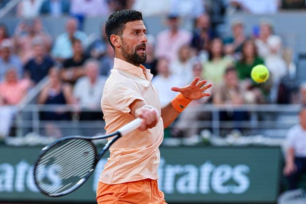 2026.05.24 Paryz Tenis French Open Roland Garros 2026 Giovanni Mpetshi Perricard - Novak Djokovic N z Novak Djokovic Foto Pawel Andrachiewicz PressFocus 2026.05.24 Paris Tennis - French Open Roland Garros 2026 Giovanni Mpetshi Perricard - Novak Djokovic Novak Djokovic Credit: Pawel Andrachiewicz PressFocus NEWSPIX.PL --- newspix.pl 