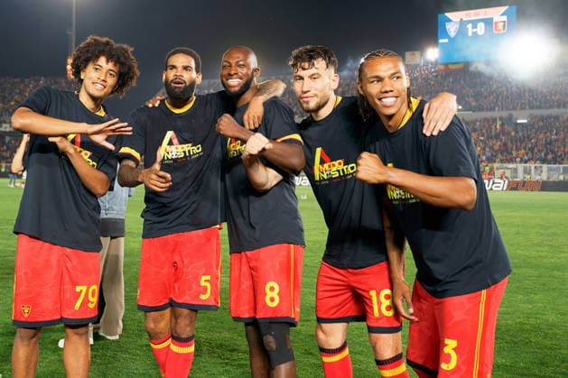 IPA85050203 - players of US Lecce celebrates during US Lecce vs Genoa CFC, Italian soccer Serie A match in Lecce, Italy, May 24 2026  Copyright: xEmmanuelexMastrodonato IPAxSportx xx 85050203