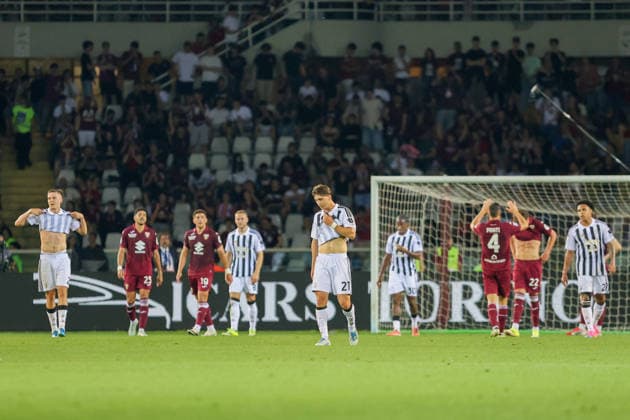 Juventus™ players at the end of the match during the Serie A soccer match between Torino and Juventus at the Olimpic Stadium in Turin, Italy - Sunday, May 24, 2026. - Soccer .  Copyright: xTanoxPecoraro LaPressex