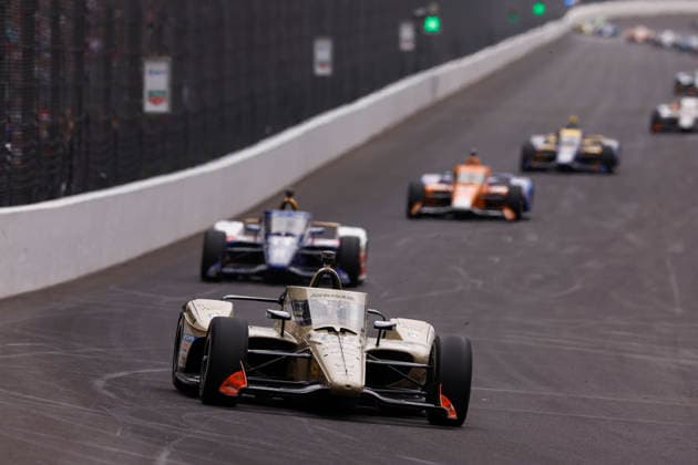 INDIANAPOLIS, IN - MAY 24: Felix Rosenqvist of the 60 SiriusXM Texas A&M Honda goes into turn one during the NTT IndyCar, Indy Car, IRL, USA Series Indianapolis 500 presented by Gainbridge on May 24, 2026 at Indianapolis Motor Speedway at the Indianapolis, IN. (Photo by Jeffrey Brown Icon Sportswire) AUTO: MAY 24 NTT IndyCar Series Indianapolis 500 presented by Gainbridge EDITORIAL USE ONLY Icon052426050500