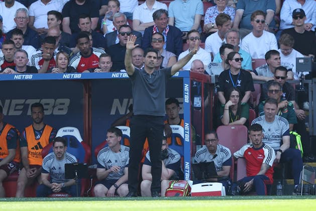 24th May 2026; Selhurst Park, Selhurst, London, England; Premier League Football, Crystal Palace versus Arsenal; Arsenal manager Mikel Arteta KatiexChan